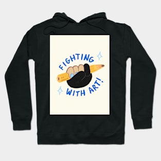 Fighting With Art | Blue Version Hoodie